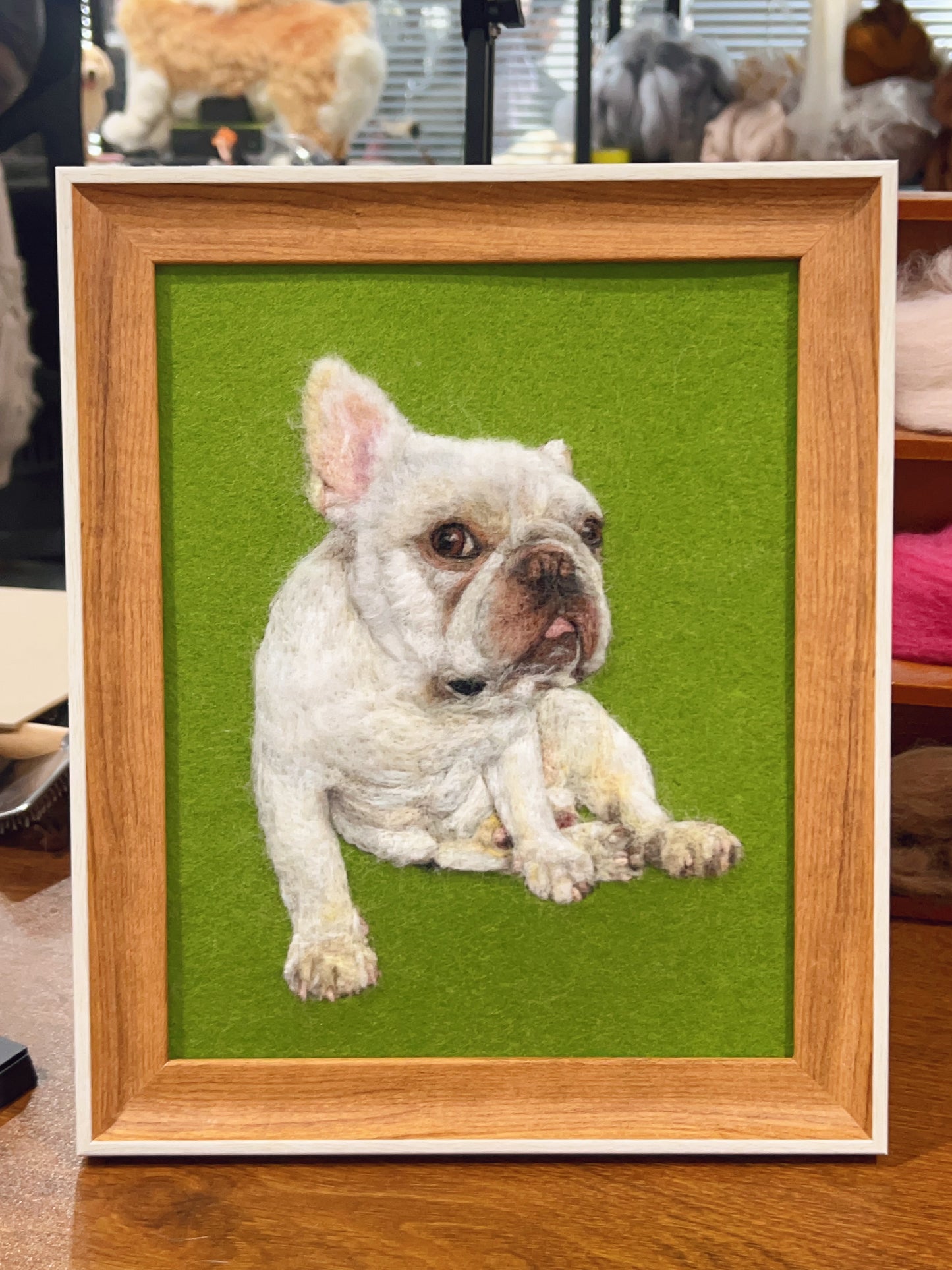 Custom Pet Portrait - Needle Felted Wool ）(13.2 inches / 33.3 cm)